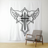 Christliches Kreuz Wandteppich (Beispiel)