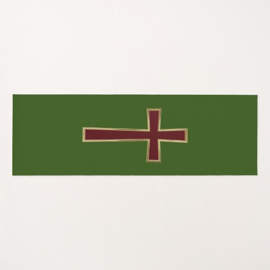 Christliches Kreuz Yogamatte (Vorderseite (Horizontal))