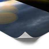 Christliches Kreuz zu Ostern Sonnenaufgang Poster (Ecke)