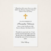 Christliches Kreuzbeergebet (Rückseite)