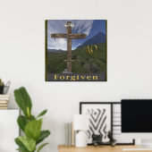 christliches Kreuzplakat Poster (Heimbüro)