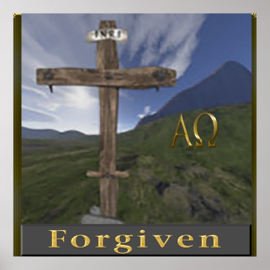 christliches Kreuzplakat Poster (Vorne)