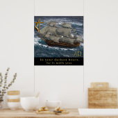 christliches Kreuzplakat Poster (Küche)