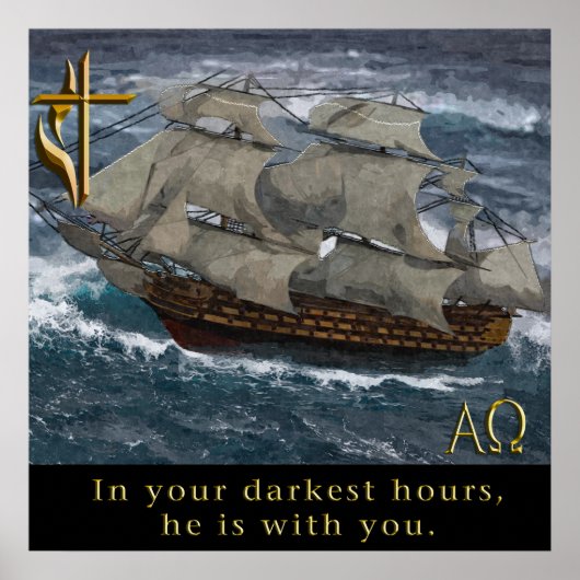 christliches Kreuzplakat Poster (Vorne)