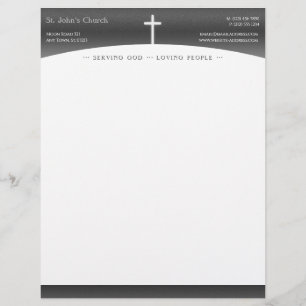 Christliches Kreuzsymbol Briefbogen