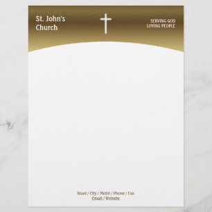 Christliches Kreuzsymbol Briefkopf