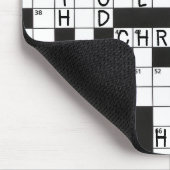 Christliches Kreuzworträtsel-Muster Mousepad (Ecke)