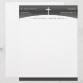 Christliches Kreuzzeichen Briefbogen (Vorne/Hinten)