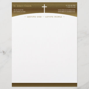 Christliches Kreuzzeichen Briefbogen