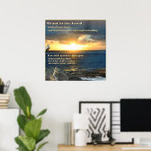 Christliches Kunstposter Poster (Heimbüro)