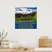 Christliches Kunstposter Poster (Küche)