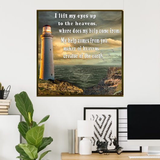 Christliches Kunstposter Poster (Heimbüro)