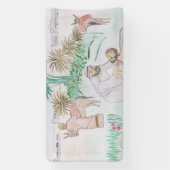 Christliches Kunstwerk Das gute Samariter Banner (Vertikal)