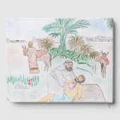 Christliches Kunstwerk Das gute Samariter Gästebuch (Rückseite)