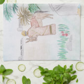 Christliches Kunstwerk Das gute Samariter Geschirrtuch (Gefaltet)
