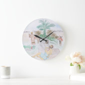 Christliches Kunstwerk Das gute Samariter Große Wanduhr (Zuhause)