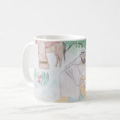 Christliches Kunstwerk Das gute Samariter Kaffeetasse (Vorderseite Links)