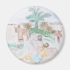 Christliches Kunstwerk Das gute Samariter Magnet