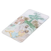 Christliches Kunstwerk Das gute Samariter Magnet (Linke Seite)