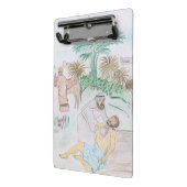 Christliches Kunstwerk Das gute Samariter Mini Klemmbrett (Gewinkelt2)
