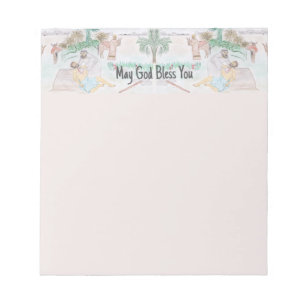 Christliches Kunstwerk Das gute Samariter Notizblock