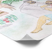 Christliches Kunstwerk Das gute Samariter Poster (Ecke)