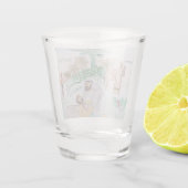 Christliches Kunstwerk Das gute Samariter Schnapsglas (Rückseite)