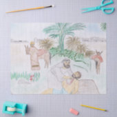 Christliches Kunstwerk Das gute Samariter Seidenpapier (Basteln)