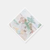 Christliches Kunstwerk Das gute Samariter Serviette (Ecke)