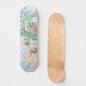 Christliches Kunstwerk Das gute Samariter Skateboard (Vorderseite)