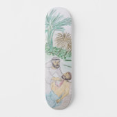 Christliches Kunstwerk Das gute Samariter Skateboard (Vorderseite)