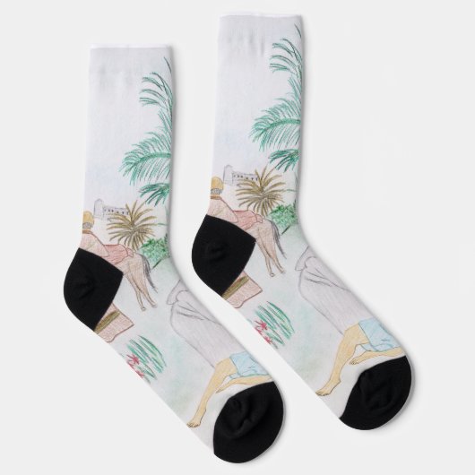Christliches Kunstwerk Das gute Samariter Socken (Rechts)