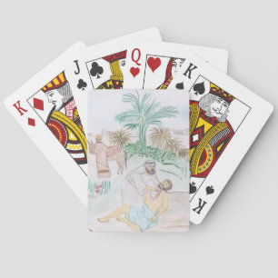 Christliches Kunstwerk Das gute Samariter Spielkarten