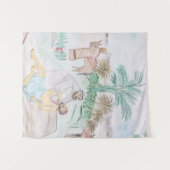 Christliches Kunstwerk Das gute Samariter Wandteppich (Vorderseite (Horizontal))