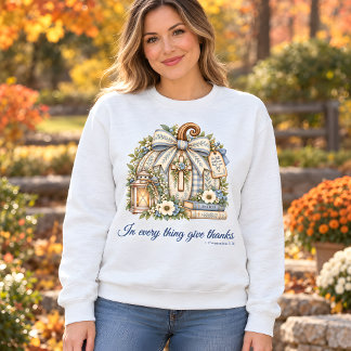 Christliches Kürbis-Dankeschön-Herbst-Sweatshirt Sweatshirt
