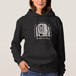 Christliches Landmädchen zitiert Cowgirl schwarz Hoodie