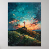 Christliches Leben, Digitale Christliche Malerei, Poster (Vorne)