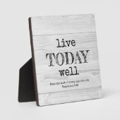 Christliches LEBEN HEUTE GUT Rustikal Fotoplatte (Vorderseite)