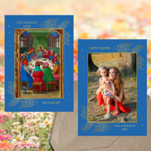 Christliches letztes Abendmahl Foto Jesu Osterfami