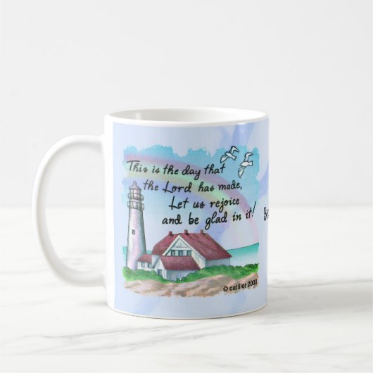 Christliches Leuchtturm Kaffeetasse (Links)
