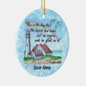 Christliches Leuchtturm Keramik Ornament (Rechts)