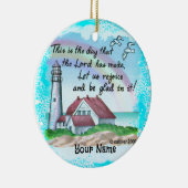 Christliches Leuchtturm Keramik Ornament (Rechts)