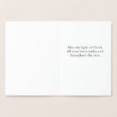 Christliches Licht Christi Folienkarte (Innenseite)