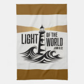 Christliches Licht Der Welt Geschirrtuch (Vertikal)