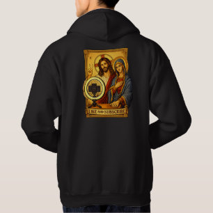 Christliches Like & Subscribe Iconic Kapuzenpullov Hoodie