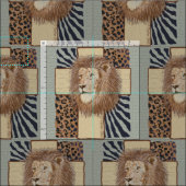 Christliches Lion Cross Stoff (Kachel)