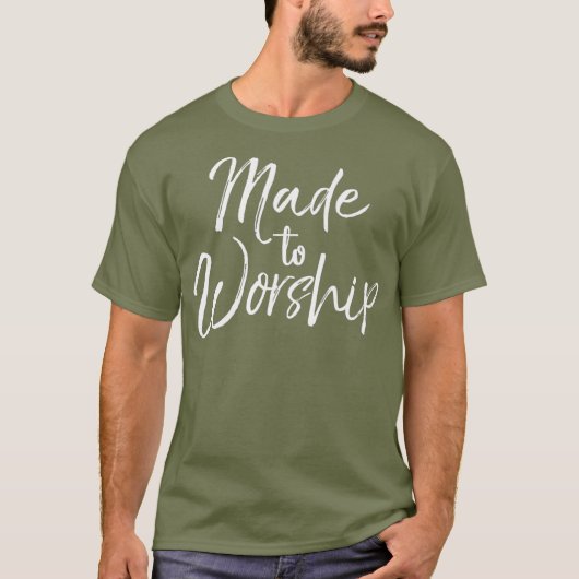 Christliches Lob Zitat Worship Leader Geschenk gem T-Shirt (Vorderseite)
