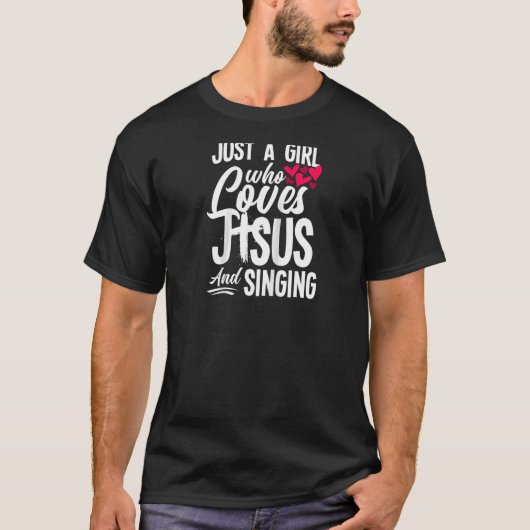 Christliches Mädchen, das Jesus Liebe und Funny s  T-Shirt (Vorderseite)