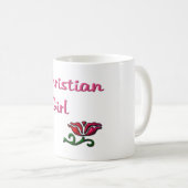 Christliches Mädchen Kaffeetasse (VorderseiteRechts)