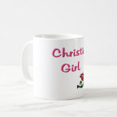 Christliches Mädchen Kaffeetasse (Vorderseite Links)